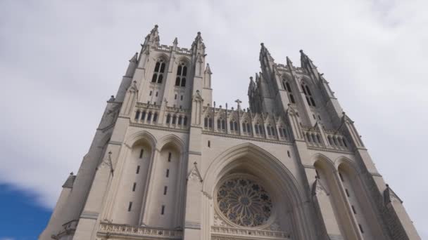 Washington National Cathedral Washington Also Known Cathedral Church Saint Peter — Video Stock
