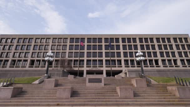 Washington Daki Birleşik Devletler Çalışma Bakanlığı Dol Frances Perkins Binası — Stok video