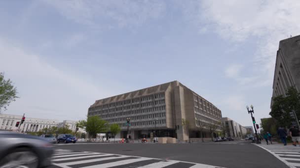 Das Hubert Humphrey Building Hauptquartier Des Gesundheitsministeriums Der Vereinigten Staaten — Stockvideo