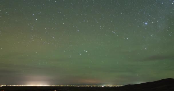 Céu Estrelado Acima Parque Nacional Das Grandes Dunas Areia Capturado — Vídeo de Stock