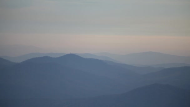 Vista Hacia Este Desde Cima Three Ridges Mountain Three Ridges — Vídeo de stock