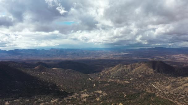 Las Fronteras Entre Arizona México Como Desde Lado Estadounidense Bosque — Vídeo de stock