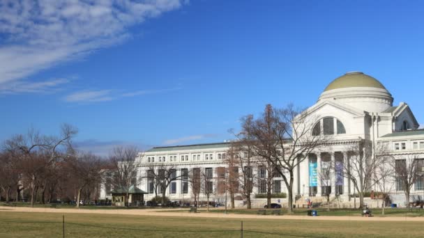 Museu Nacional Smithsonian História Natural Como Visto National Mall Dia — Vídeo de Stock
