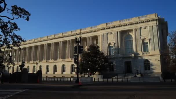 Russell Senate Office Building Capitol Hill Washington Sett Utifrån Constitution — Stockvideo