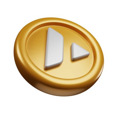 3D görüntüleme şifreleme şifreleme AVAX veya karikatür biçimli çığ altın gümüş sikke blok zinciri teması için iyi bir kullanım