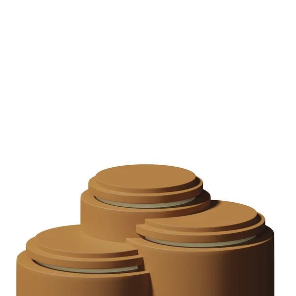 stock image 3d rendering realistic minimal cylinder shape geometric yellow podium for product showcase and advertisement autumn season theme