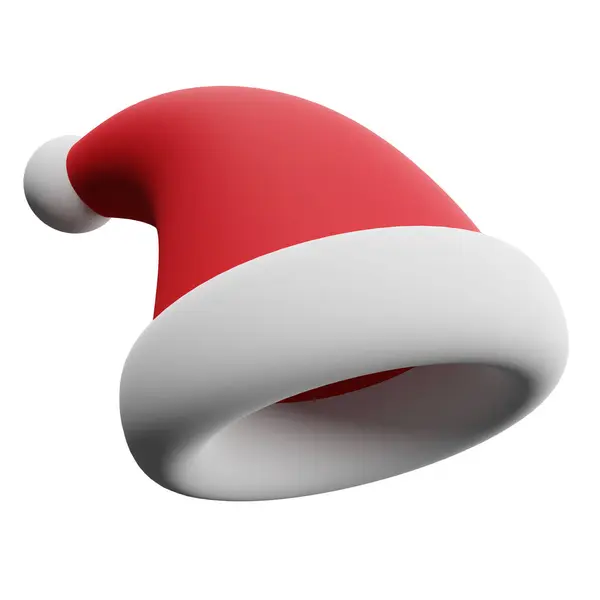 Navidad Sombrero Santa Representación Ilustración Decoración Navidad Ornamento Tema Diseño — Foto de Stock