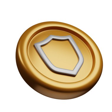 Cüzdan Token veya TWT altın gümüş 3d eğimli sağ görünüm kripto para çizim çizim çizim çizim biçimi blok zinciri tasarım teması için iyi kullanım