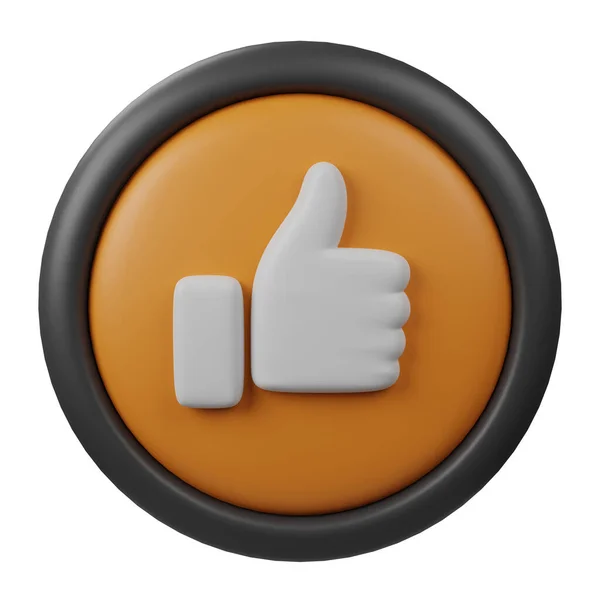 Icono Botón Con Color Naranja Frontera Negra Para Aplicaciones Creativas Fotos De Stock