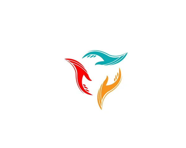 Hand Care Logo Template Vektorsymbol Geschäft Vektorillustrator — Stockvektor