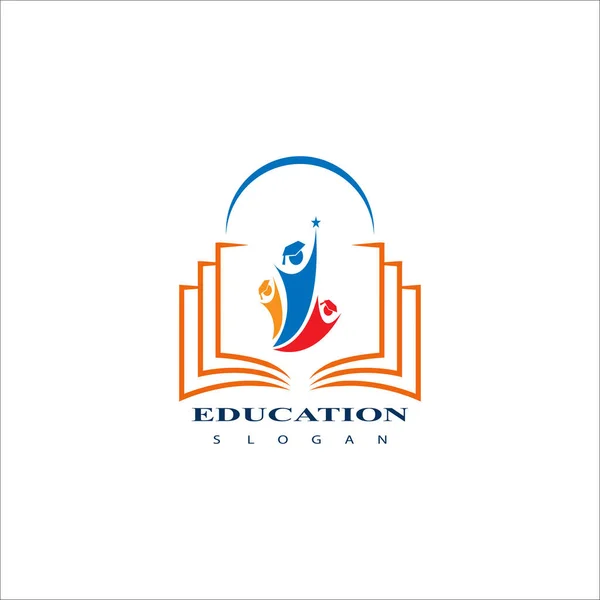Education Logo Icon Design Graduation Cap Logo Icon Vector Isolated — Vector de stock