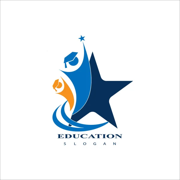 Education Logo Icon Design Graduation Cap Logo Icon Vector Isolated 矢量图形