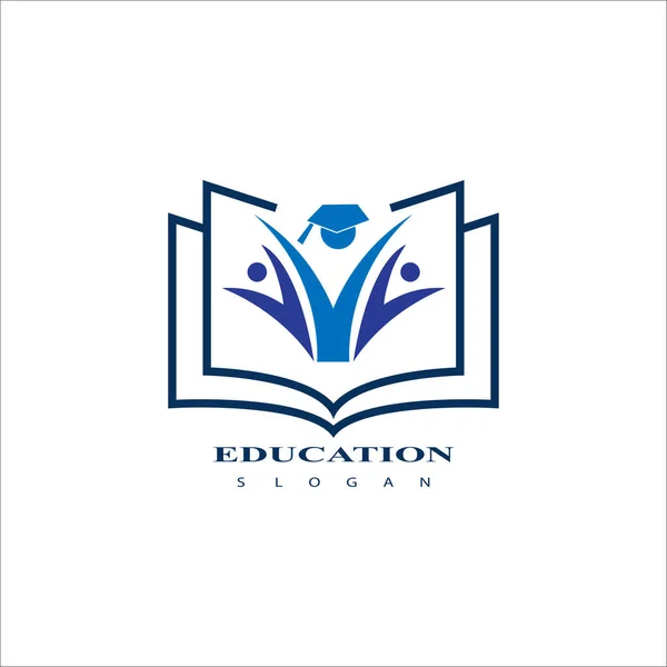 Desain Ikon Logo Pendidikan Logo Cap Kelulusan Atau Ikon - Stok Vektor