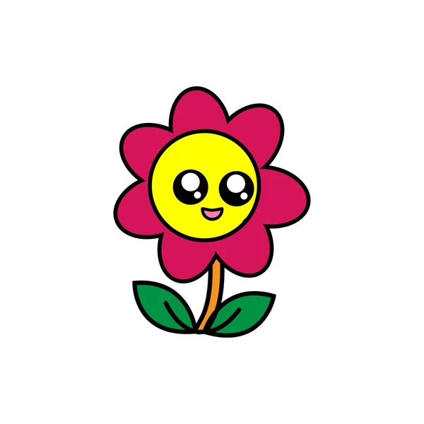 Modelo Design Ilustração Ícone Vetor Sun Flower — Vetor de Stock