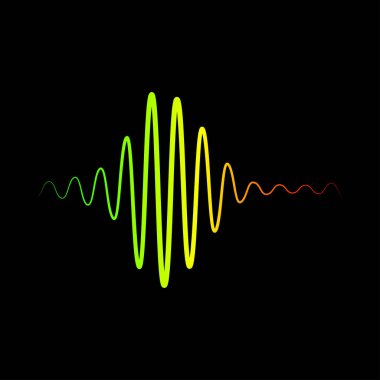 Ses dalgaları illüstrasyon tasarım vektör