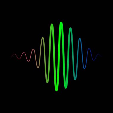 Ses dalgaları illüstrasyon tasarım vektör