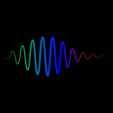 Ses dalgaları illüstrasyon tasarım vektör