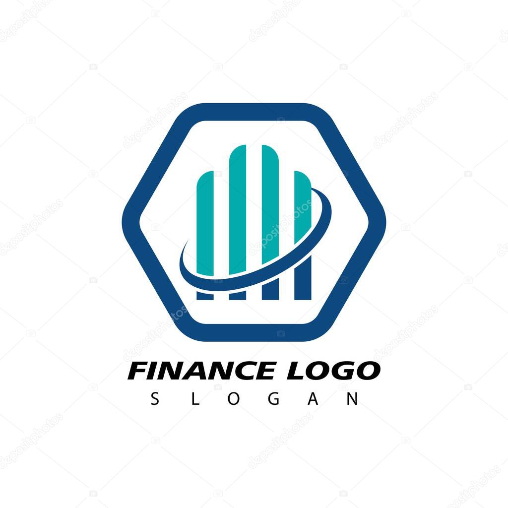 Finance and Accounting Logo Design Vector. Economic logo concept