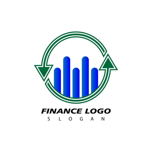 Фінанси Облік Логотип Дизайн Вектор Концепція Економічного Логотипу — стоковий вектор