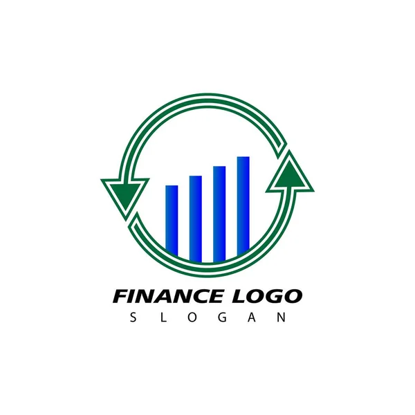 Фінанси Облік Логотип Дизайн Вектор Концепція Економічного Логотипу — стоковий вектор