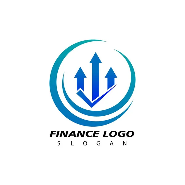 Business Finance Logo Design Vector Template — Vector de stock