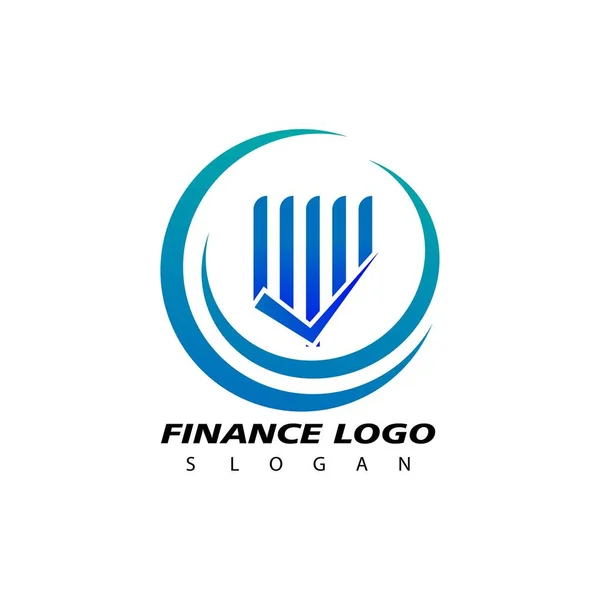 Business Finance Logo Design Vector Template —  Vetores de Stock