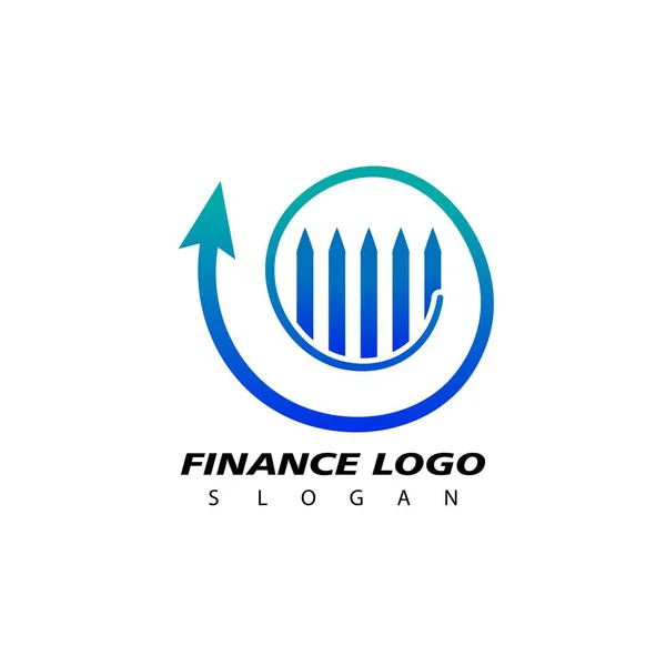 Business Finance Real Estate Logo Design Vector Template — Stock Vector