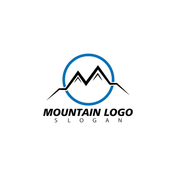 Modèle Conception Vectorielle Logo Montagne — Image vectorielle