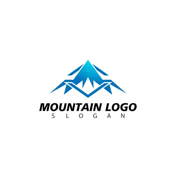 Modello Progettazione Vettoriale Logo Montagna — Vettoriale Stock