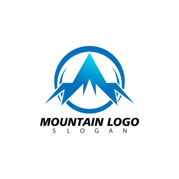 Wzór Projektu Wektora Logo Górskiego — Wektor stockowy