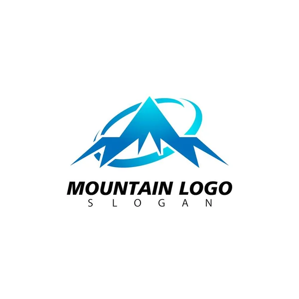 Modello Progettazione Vettoriale Logo Montagna — Vettoriale Stock