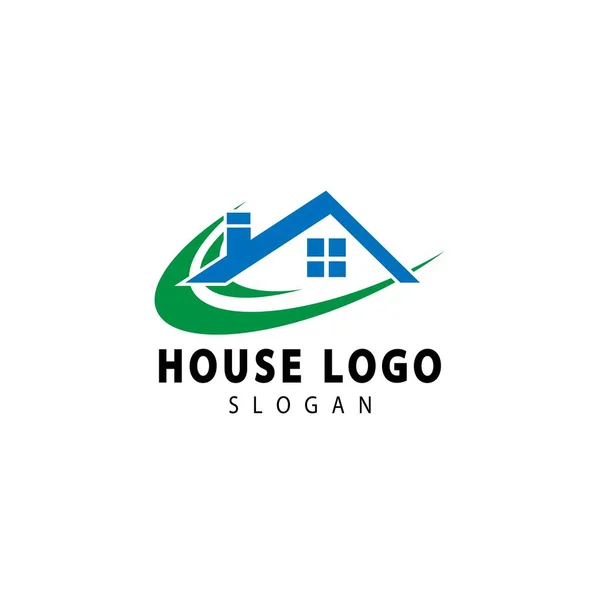 stock vector Real Estate logo, House logo design template vector illustration