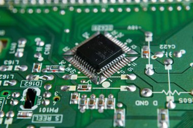 havya ve devre kartını elektronik laboratuarı çalışma yere