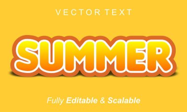 Düzenlenebilir yaz efekti şablonu