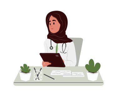 Yönetim çizelgesi. Çalışma gününü planlar ve düzenler, takvimde istişareler düzenler ve bir hasta listesi oluşturur.