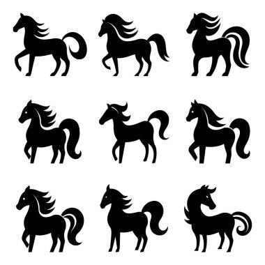 Görkemli Atların Siluetleri