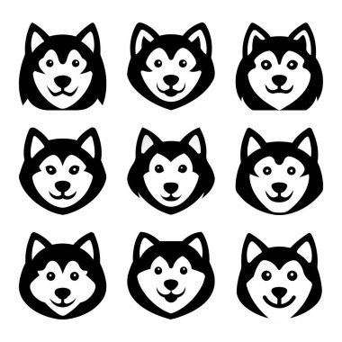 Husky vektör kümesi