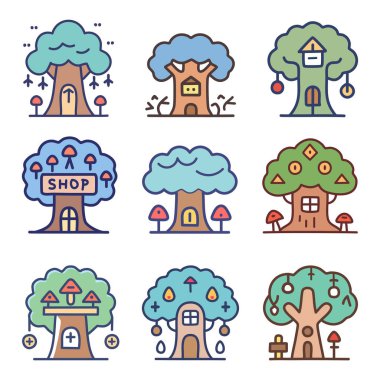 Şirin Çizgi Film Ağaç Evi Resimleri Koleksiyonu