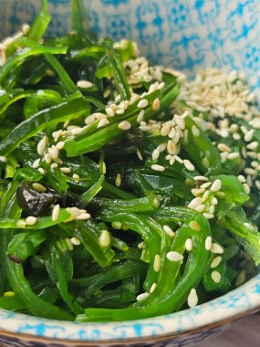 Lezzetli salatanın yakın görüntüsü