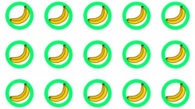 Muz Meyvesi Şablonu Geçiş Animasyonu