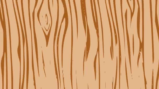 これは茶色の木質の背景のモーショングラフィックアニメーションビデオです — ストック動画