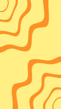 Turuncu dalgalı çizgiler dikey arkaplan canlandırması