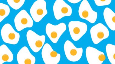Yumurtayı oynatmak soyut gıda arka plan animasyonu