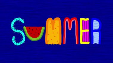 Bu renkli, kıvrımlı bir elin döngü üzerinde SUMER dokusu arkaplanının hareketli grafik animasyonu