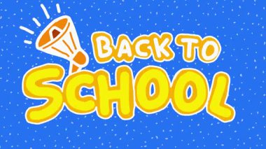 Bu, okulun mikrofon anonsuna geri çekilen kıvrımlı bir elin hareketli grafik animasyonu.