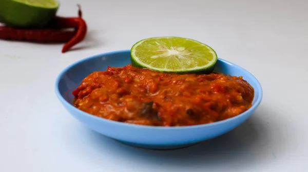 spicy chili sauce with chili paste. sambal