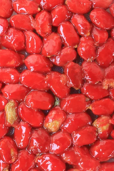 Graines Courge Amère Peau Fruit Rouge — Photo
