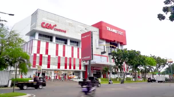 Tangerang Indonesia Dicembre 2022 Transfert Transmart Una Società Vendita Dettaglio — Video Stock