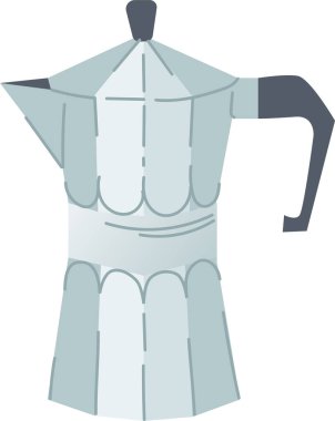 Geyser Kahve Makinesi kahvaltı içeceği için İtalyan ekipmanı. Buhar basıncını kullanarak kahve yapmak için tasarlandı..