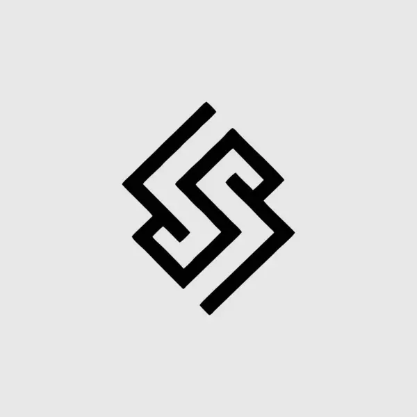 S harfi logo tasarım şablonu elementleri. Pek çok amaca uygun..